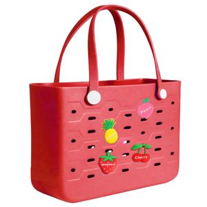 Beach Tote Bag for Women - Chic & Durable EVA Rubber Beach Bag Waterproof, Sandproof Cave Bags, Large Capacity Pool Bag with Handles - Perfect for Beach, Pool, Gym, Travel & Everyday Essentials