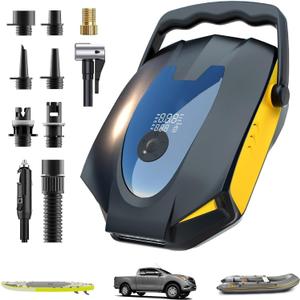 50PSI Electric Paddle Board, Dual Motor SUP Air Pump for Inflation and Deflation,Multifunctional Auto-Off Sup Inflator Pump Electric for Stand Up Paddle Boards,Cars,Air Mattress, etc.