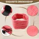 Dog Head Ear Warp Relief Ear Muffs Noise Protection (M-Head Circle(13.7"~18.9"), Rose)