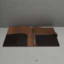 Leather Ring Binder 12" x 10.5"  ( Brown )