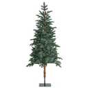 6 ft. Pre-Lit Artificial Christmas Tree, Slim Pencil PE Tree Holiday Decoration