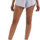 Aurefin Athletic Shorts for Women,Women's Quick Dry Workout Sports Active Running Track Shorts with Elastic and Zip Pockets (M)