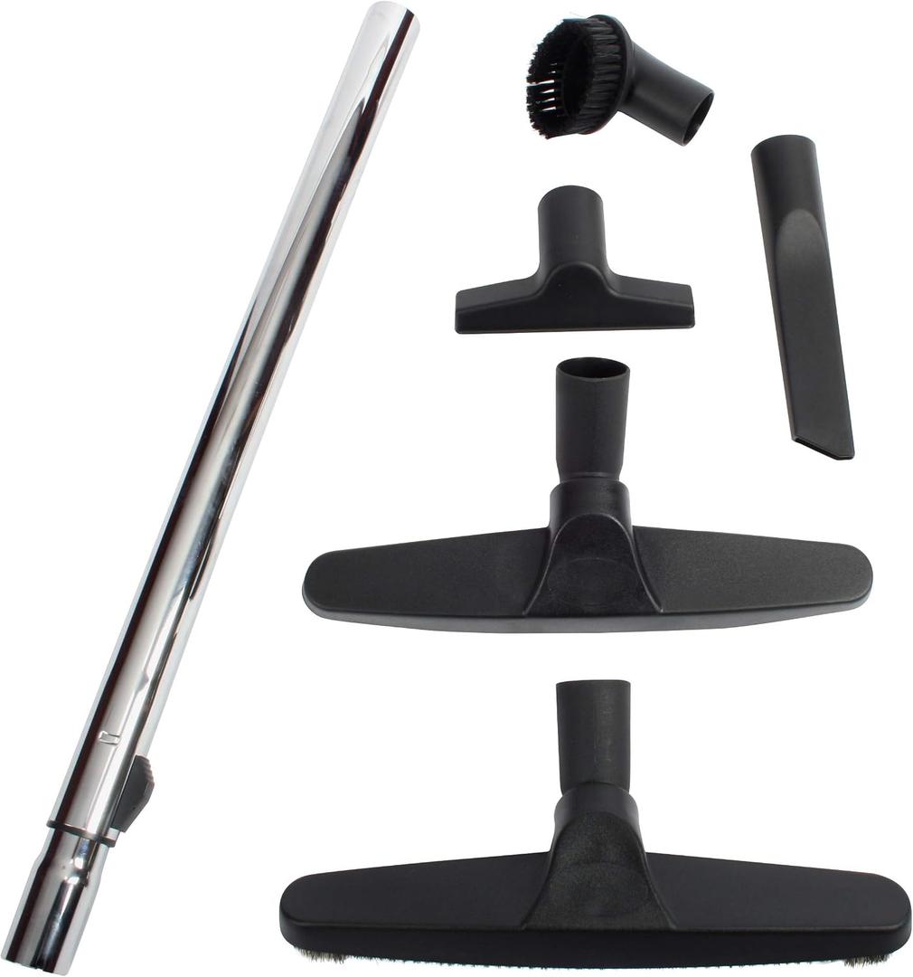 Cen-Tec Systems 95688 Chrome Telescopic Wand and Attachment Kit for 35mm Diameter (1.375") Vacuum Cleaners, Black