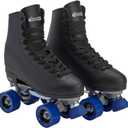 Chicago Skates Classic Quad Roller Skates for Women & Men Durable & Top Performance, Adjustable High-Top Boots for Safe Indoor/Outdoor Roller Derby60mm PU Wheels & Semi-Precision Bearings (Black) 10