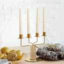 Baquler 12 Pcs Flameless Taper Candles LED Taper Candles Flickering Bulk Ivory LED Candlestick for Easter Wedding Church Halloween Christmas Party Decor Table Centerpiece, 8.5 in, No Batteries