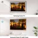 TV Frames 55” Deco Alloy Bezel Only for Samsung The Frame TVs, Modern & Minimalist Styles from TV to Art, Interchangeable Bezels for Home Decor, Easy Installation (Fits 2021-2025 Frame TVs)