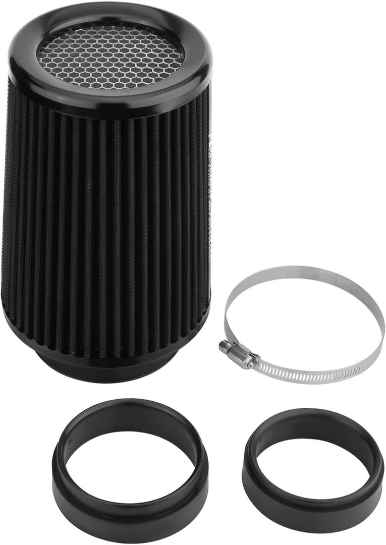 Dromedary Black 3 3.5 4 inch Universal Cold Air Intake Filter 76mm 89mm 101mm