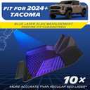 Michelin Floor Mats, All-Weather TPE Custom Fit Liner for 2024-2026 Toyota Tacoma Double Cab Auto Tran TRD/SR/SR5/Limited, Not Fit Hybrid or XtraCab, Elite