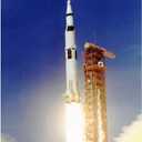 Wee Blue Coo Space Apollo 11 Launch Saturn V Rocket Blast Thrust Flame USA Unframed Wall Art Print Poster Home Decor Premium
