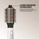 Remington Shine Therapy Hair Dryer Brush 2.4” Oval Hot Air Brush Keratin Argan Oil Ionic Anti-Frizz Ceramic Volumizer 1100W Blowout Styler for Smooth Frizz-Free Salon Hair