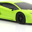 QUN FENG RC Car 1:18 Lamborghini Aventador 2.4G Radio Remote Control Cars Electric Car Sport Racing Hobby Toy Car Grade Licensed Model Vehicle for Kids, Green