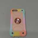 MARKILL Case for iPhone 6 Plus/8 Plus, 5.5 Inch with Ring Stand, Heavy-Duty Military Grade Shockproof Phone Cover (Rainbow Pink)
