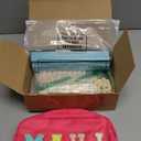 Soulchen Mini American Mahjong Tile Set Include 160 0.8 Inch Mahjong Tiles 2 Dice 4 Wooden Rulers 1 Accessory Bag 4 Beginner Rule Cards(Cowboy)