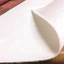 Yourtablecloth Deluxe Cushioned Heavy Duty Table Pad with Flannel Backing 52" X 120"Rectangle White