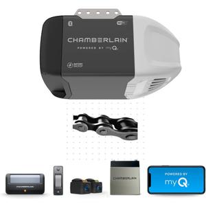 Chamberlain C2212T Smart Wi-Fi Garage Door Opener, 1/2-HP Chain Drive Motor - Quantity 1
