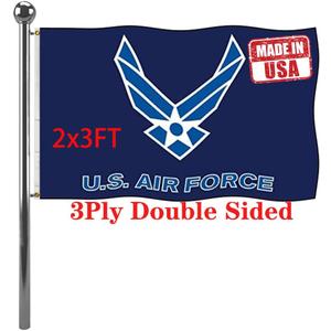 Jayus US Air Force Wing Military Flags 2x3 Outdoor Double Sided Heavy Duty United States Air Force Flag Banner with 2 Grommets