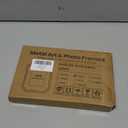 Venusmiles 4x6 Enamel Picture Frame with Mat to 3x5, Wavy Cloud Border, Gold Metal Edge Easel, Real Glass Photo Frame for Wall and Tabletop Display Family Office Photo Gallery, Navy Blue Enamel/1pc