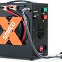 SMACO PCP Air Compressor 4500Psi/30Mpa High Pressure Air Compressor Paintball Scuba Tank Compressor HPA Pump Fill Station Auto-Stop,Oil-Free Powered by 12V DC or 110V AC with Water/Oil Separator