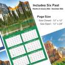2026 Calendar - 2026 Wall Calendar - National Parks Wall Calendar 2026, Jan - Dec 2026, 12" x 24" (Open), Hanging Hook, Blocks and Holidays - Beautiful National Parks