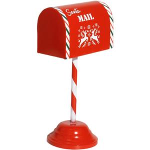 Christmas Decorative Metal Gift Letter Box,Christmas Express Mail Box for Front Door,Garden,Holiday Backyard Porch