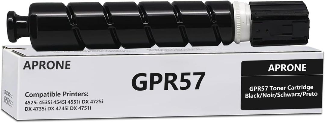 GPR57 GPR-57 Remanfactured 0473C003 Black Toner Cartridge Replacement for imageRunner Advance 4525i 4535i 4545i (Black,42100 Pages) (GPR57 Black)