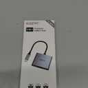 USB C to Dual HDMI Adapter 4K@60hz, Type C to HDMI Splitter Extended Display for MacBook/MacBook Pro Air Dell XPS13/15, Samsung Galaxy S9/S9+ [MST Mode (Extended displays) Only for Win OS]