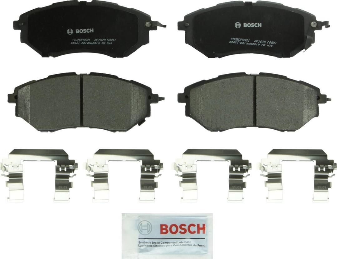 BOSCH BP1078 QuietCast Premium Semi-Metallic Disc Brake Pad Set - Compatible with Select Subaru Forester, Legacy, Outback, B9 Tribeca, Tribeca, WRX; FRONT