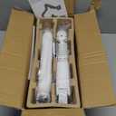 monTEK Heavy-Duty Monitor Arm for 17-57" Ultrawide Curved Screen, Supports up to 59.4 lbs, Adjustable Gas Spring Arm, 75/100 VESA Mount, Clamp & Grommet Desk Monitor Mount Single, White (without USB)