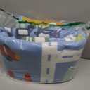 Amazon Basics Kids Washable Area Rug, Printed Carpet Play Mat for Living Room, Bedroom, Nursery, Classroom, 3 W  5' L, City Road Blue