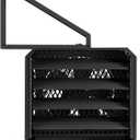 Stelpro Oxford Electric Unit Heater, 5000W / 240V, 11 5/8 L x 13 1/16 H x 12" D, Heavy-Duty Heater with Built-In Thermostat and Adjustable Louvers, Wall or Ceiling Mount (ARUH5TCHAR) Charcoal