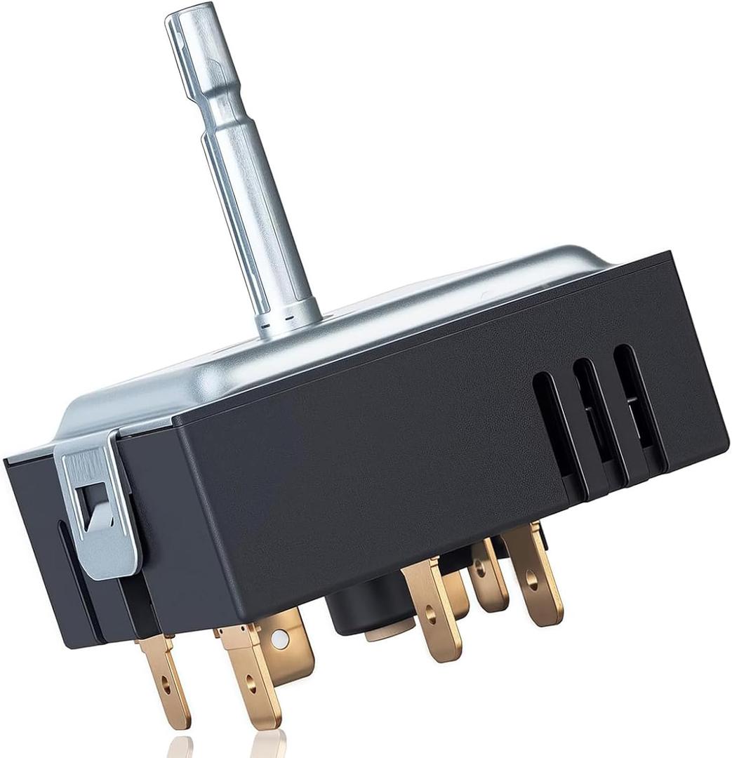 DG44 01006A Range Surface Element Control Switch, Dual Burner Infinite Switch Replacement for Samsung Oven Stove, Compatible with PER001-02D, PS8764900, AP5800762