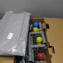 Baby Playpen 50 x 50 Inch Play Pen Playards, Playpen for Babies and Toddlers, Baby Playard for Indoor & Outdoor Active Center Game Fence, with Skin-Friendly Fabric and Soft Breathable Mesh Grey