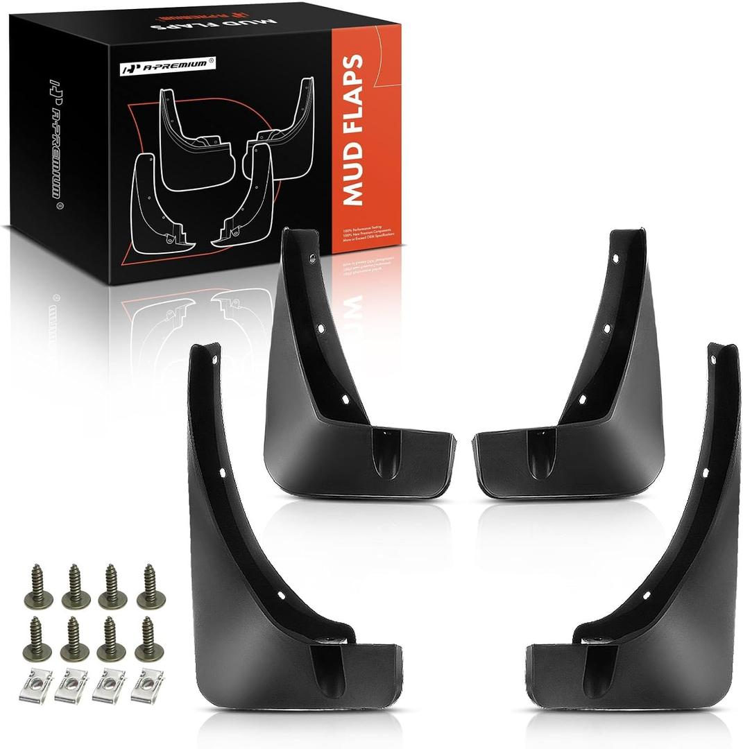A-Premium Mud Flaps Compatible with Buick Encore 2013-2022 Sport Utility, No Drilling Required Mud Guards with Hardware Accessories, Set of 4 Front and Rear