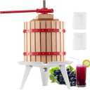 VEVOR 3.2 Gallon Fruit Wine Press, Solid Wood Manual Cider Juice Maker