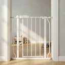 Narrow Baby Gate 24.4-29 Inch for Stairs Pet Dog Gates Indoor for Doorways
Pressure‑Mounted Safety Gate for Babies & Pets,Auto‑Close,Drill‑free Install,Fits Narrow Home Openings,White
