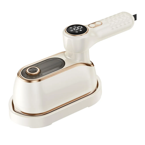 Travel Steamer Iron for Clothes, 1200W Portable Handheld Steamer Iron 4Mode with LCD Display 10S Fast Heating 180° Swivel Handle Powerful Wrinkle Remover, Garment Steamer for Home, Dorm, Travel, White