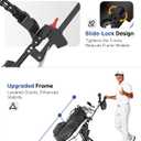 findway Golf Push Cart 3 Wheel, Lightweight & Compact Fold Golf Bag Cart, Golf Caddy Push Carts with Foot Brake, Adjustable Handle, Mesh Bag, Storage Bag, Umbrella & Drink Holder