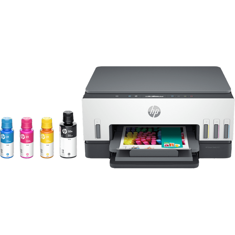 HP Smart Tank 6001 All-in-One InkJet Printer, Color Mobile Print, Scan, Copy