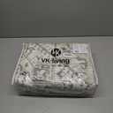 VKLIVING Machine Washable Vintage Design Area Rug 5'x7', Non Slip, Stain Resistant, Home Decor, Boho, (Beige)