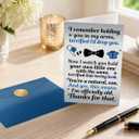 3 x JWSCYSY Funny Father's Day Card for Son, Fathers Day Gift from Dad, 5.3x8 Folded Card with Envelope & Sticker Happy Fathers Day Decorations.