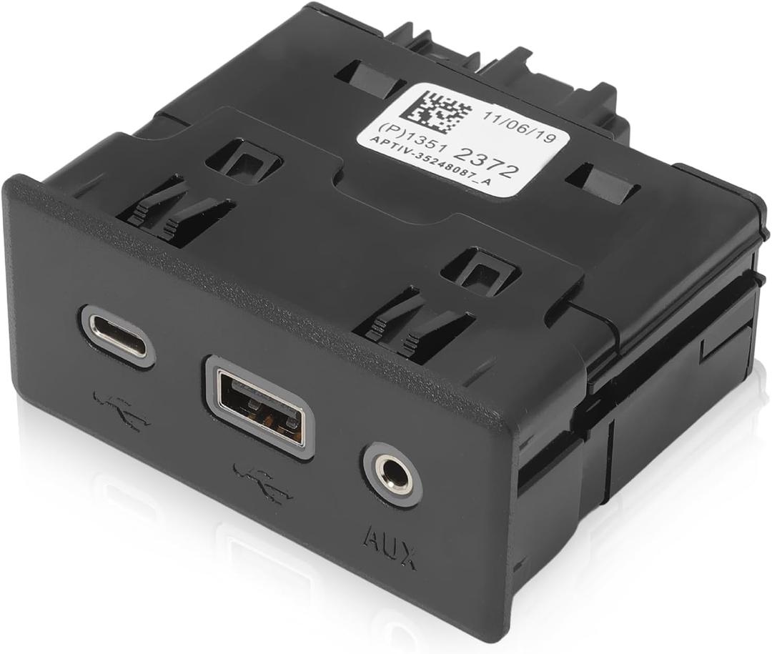 USB Port for Malibu Equinox 2019-2024 & Terrain 2018-2019 & Encore GX 2020-2023 Audio Player & USB Receptacle 84260037 13512372