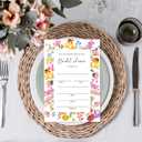 Bridal Shower Invitations, Wildflower Wedding Shower Invitation, 25 Invites With Envelopes For Newlyweds, Mr And Mrs, Engagement, Wedding Party Supplies Favor Decorations -A04