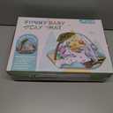 Baby Gym Play Mat, 8-in-1 Tummy Time Mat & Ball Pit with 6 Toys, Washable Baby Activity Play Mat for Visual, Hearing, Sensory, Motor Development, Baby Toys Gift for Toddler Infant 0-3-6-9-12 Month