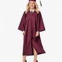 GradPlaza Matte Graduation Cap and Gown 2025 Tassel Year Middle High School College for Adult Graduation Robe 51