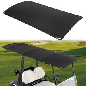 KEMIMOTO Canvas Golf Cart Sun Top, 85" Extended Golf Cart Roof, Mounting Brackets Included, Compatible with Club Car Precedent Onward Tempo