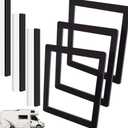 Haomian 3 Set RV Roof Air Conditioner Gasket Kit, 14x14in Camper Roof A/C Gasket Kit Waterproof Compression Seal Insulation Self Adhesive Picture Frame Gasket and Leveling Pads