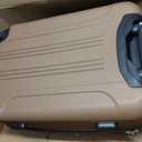 Travelers Club Chicago Hardside Expandable Spinner Luggage, Caramel, 22" Carry-On