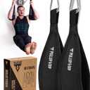 PULLUP & DIP Ab Straps, Premium Abdominal Slings for Abdominal Training, Padded Workout Straps for Crunches, Hanging, Leg Raise, Set of 2 Ab Slings for Pull-Up and Chin-Up Bar