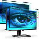 FILMEXT 2 Pack Removable 27 Inch Blue Light Screen Filter for Monitor 16:9 Frameless Monitor -Bubble Free High Clarity- Eye Protection Blue Light UV Blocking Protector for Thin Bezel Computer Monitor
