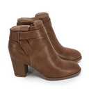 PiePieBuy Women's Tie Knot Chelsea Pump Ankle Boots Closed Toe Stacked Heel Booties Shoes , Size 7.5
